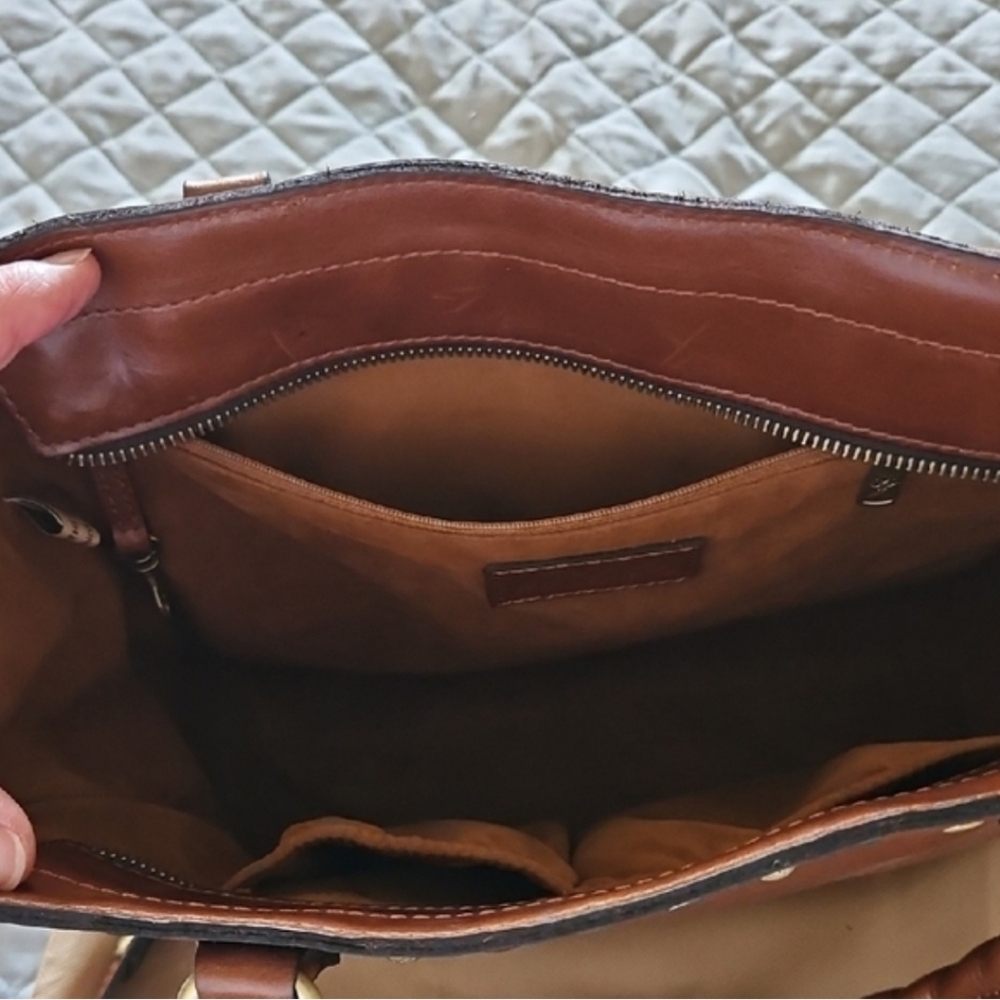 Patricia Nash Distressed Vintage Leather Zacona Handbag - Picture 8 of 12
